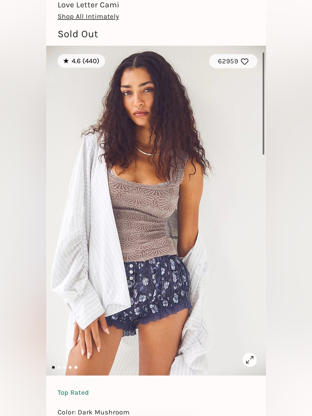 Free People Love Letter Cami tank top